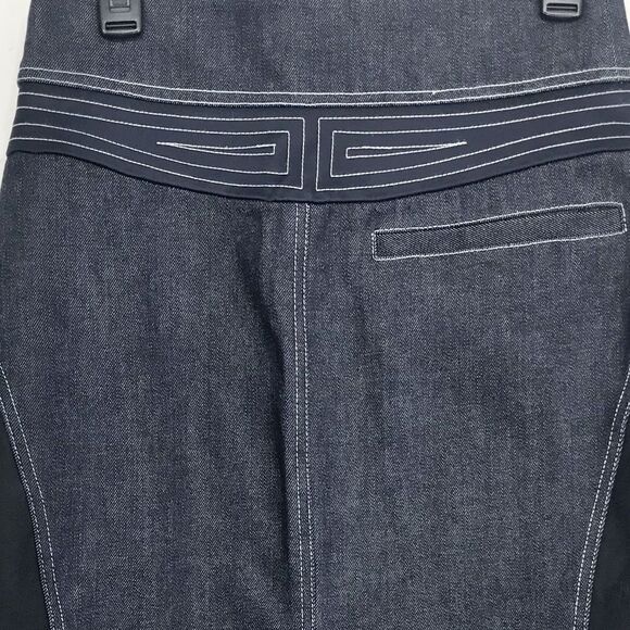 Diane Von Furstenberg InBan Design Band Zip Front Fitted Denim Jean Pencil Skirt - Picture 11 of 16